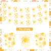 Sursurprise 3Pcs Sun Baby Shower Banner, Boho Muted Sun Sunshine