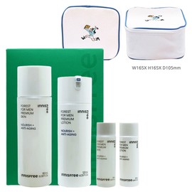 Innisfree Forest for Men Premium Skincare Set + Play Green Cosmetic Pouch (Blue) / 이니스프리 포레스트 포맨 프리미엄 스킨케어 세트+플레이그린 화장품 파우치 (블루)