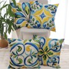 OYIMUA Boho Abstract Floral Cushion Covers 40cm x 40cm Yellow
