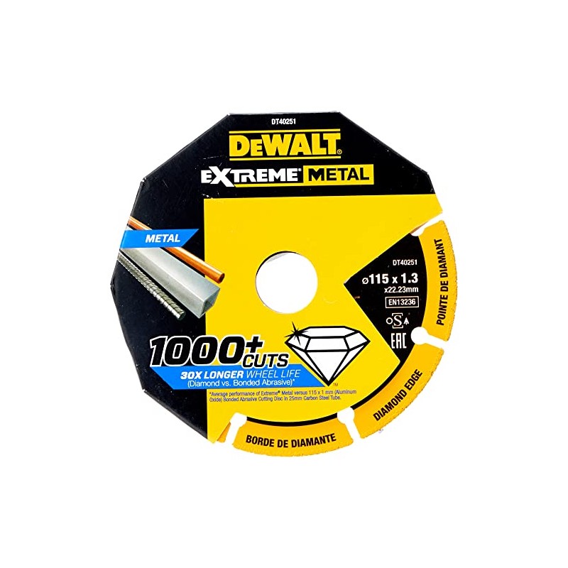 DEWALT DT40251-QZ - Disco de Corte con borde diamantado Extreme