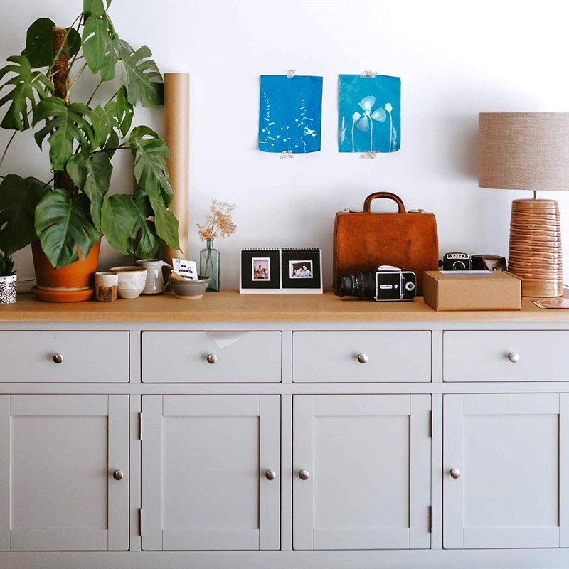 HESTIA HARDWARE 5 Pack | Satin Nickel Cabinet Pulls and