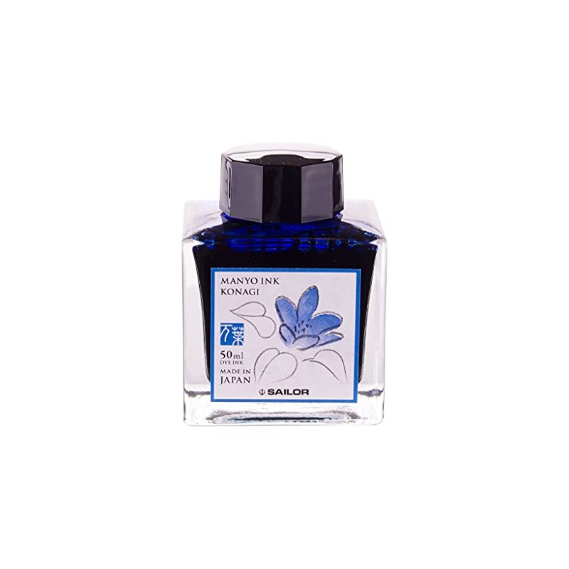 Sailor, Manyo Ink, 50ml Bottle, Konagi, 132009212