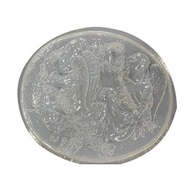 Oval Angels Plastic Craft Mold use Concrete or Cement to Make Stepping Stones, Garden Plaques 7162