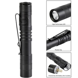 Cussity 16 Packs Mini Small Pen Flashlight, Handheld Pen Lights Pocket Flashlight with Clip, LED Pen Flashlights Torches for Outdoor/Camping/Work