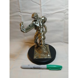 Frederic Leighton Classical Sculpture Athlete Wrestling A Python ( 7 INCH )