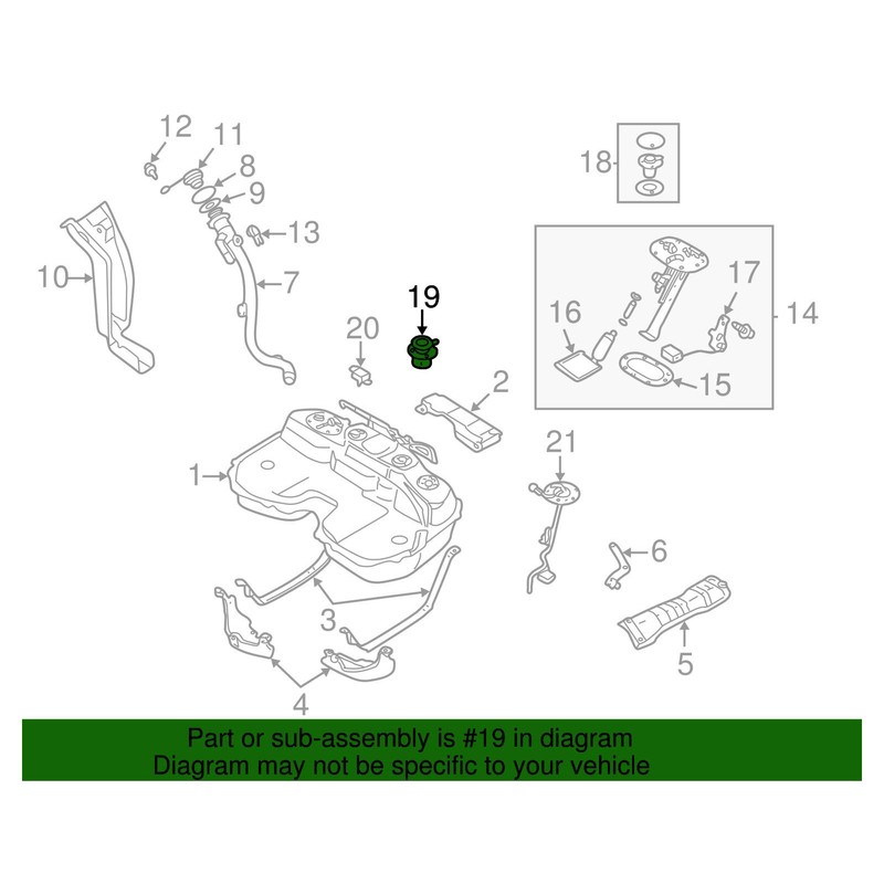Subaru 42084 FA161, Emission Check Valve