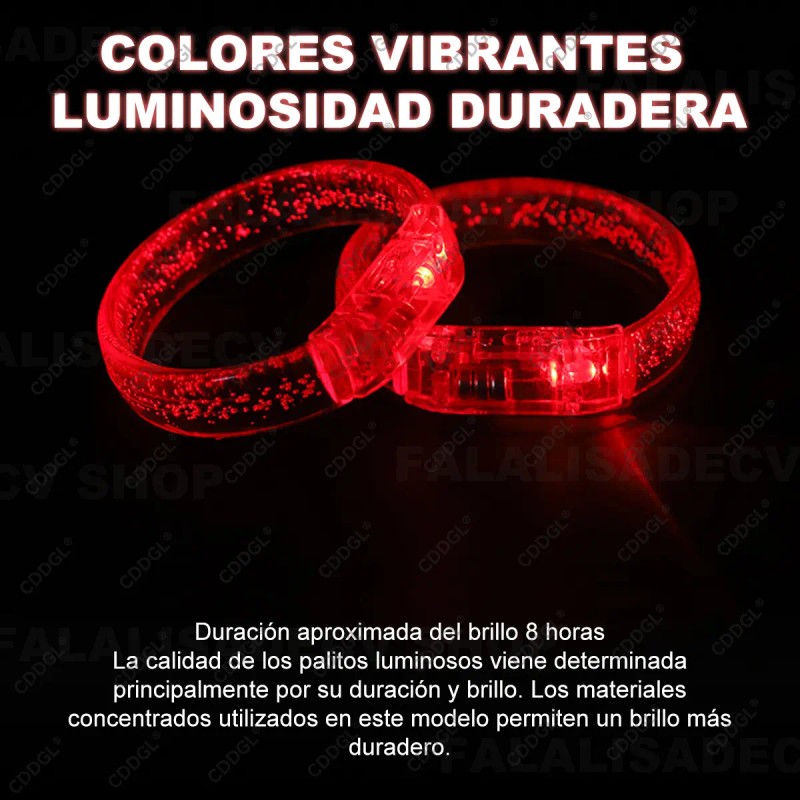 20 Pulsera Neon Cyalume Luminosa Glow Fiesta Boda Batucada