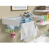 SKIKEN Wall Mounted Hidden Clothes Drying Rack - Pull-Out Laundry