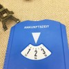 BWESOO Blue Digital Parking Timer Parking Disc with Ice Scraper
