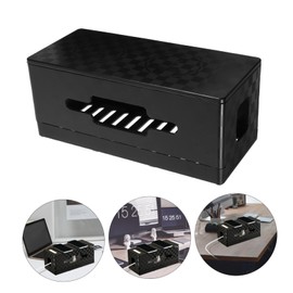 CAXUSD Cord Management Box Stylish Power Cord Organizer Space Saving Wire Box for Home Office Tangle Cable Hider Sleek Design for Desk Organization