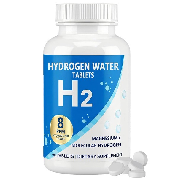 Hydrogen Water Tablets, 8 PPM Molecular Hydrogen, Supports Energy, Hydration
