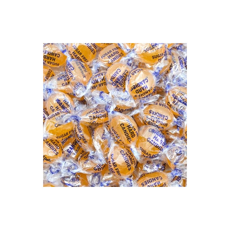Sugar-Free Butterscotch Hard Candy, 1 Lb, Rich Butterscotch Flavor