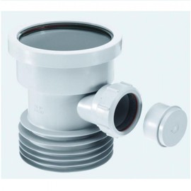 McAlpine DC1-GR-BO Drain Connector with Boss, Grey