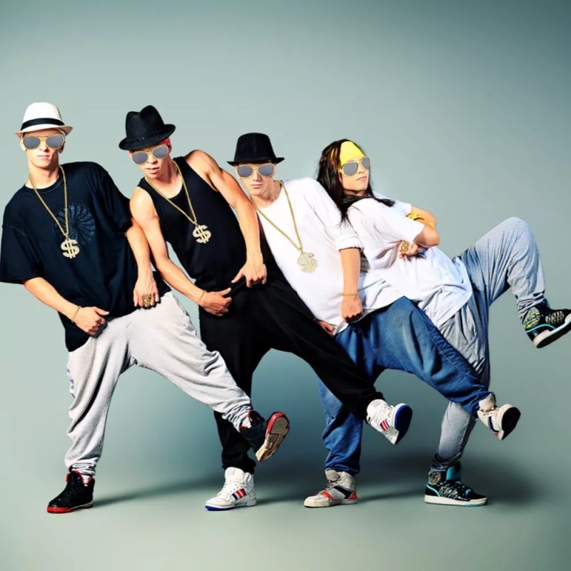 HomeChi Kit De Disfraz Rapero Hip Hop Cadena, Anteojos Y