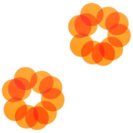 OSALADI 20 Pcs Lightweight Low Loss Lighting Correction Gel Sheets Filters for Film Stage Lighting