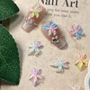 Flower Nail Charms, Pack of 100 3D Hibiscus Nails Accessories,
