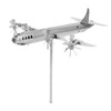 Metal Airplane Wind Spinner, Elegant Spin Design Airplane Weather Vane