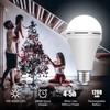 Neporal 4 Pack Emergency-Rechargeable-Light-Bulb, Stay Lights Up When Power Failure,
