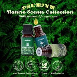 Nature Essential Oils Set, ARVIDSSON Natural Fragrance Oils for Candle Making, Fresh Cut Grass, Ocean Breeze, Rain, Pine, Sandalwood, Oakmoss, Diffuser Scented Oils