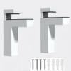 Adjustable Wood/Glass Shelf Bracket, Shelf Support Clamp Corner Brace for