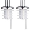 KitchenCraft Oil Pourer Set with Freeflow Spouts and Caps, Metal,
