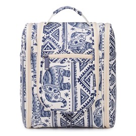 Travel Hanging Toiletry Wash Bag Makeup Cosmetic Organizer for Women (Elephant (Medium))