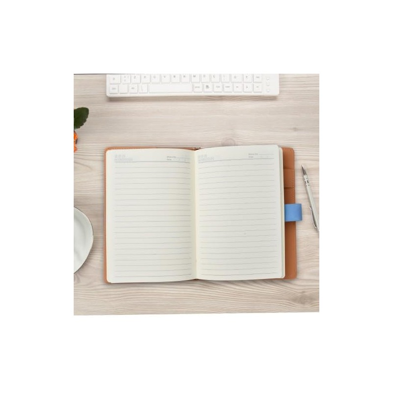 PU Leather Journal with Lock - 256 Pages Password Notebook