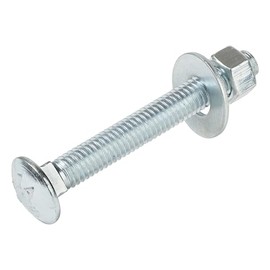 3/8" x 3" (50 Pack) Zinc Carriage Bolt Kit, Grade 307A by Makers Bolt