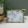 Gold Mushroom Metal Picture Frame 6 X 4 Inch Floral