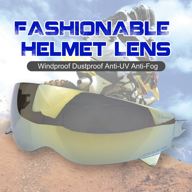 Motorcycle Helmet Lens Easy to Install Splashproof Fogproof Helmet Goggle