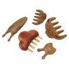 Meridian Massage Tool Kit Wood 3pcs Meridian Comb 2pcs Nose