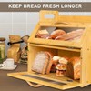 BAMBANG Extra Large Bread Box, Double Layer Bread Box for