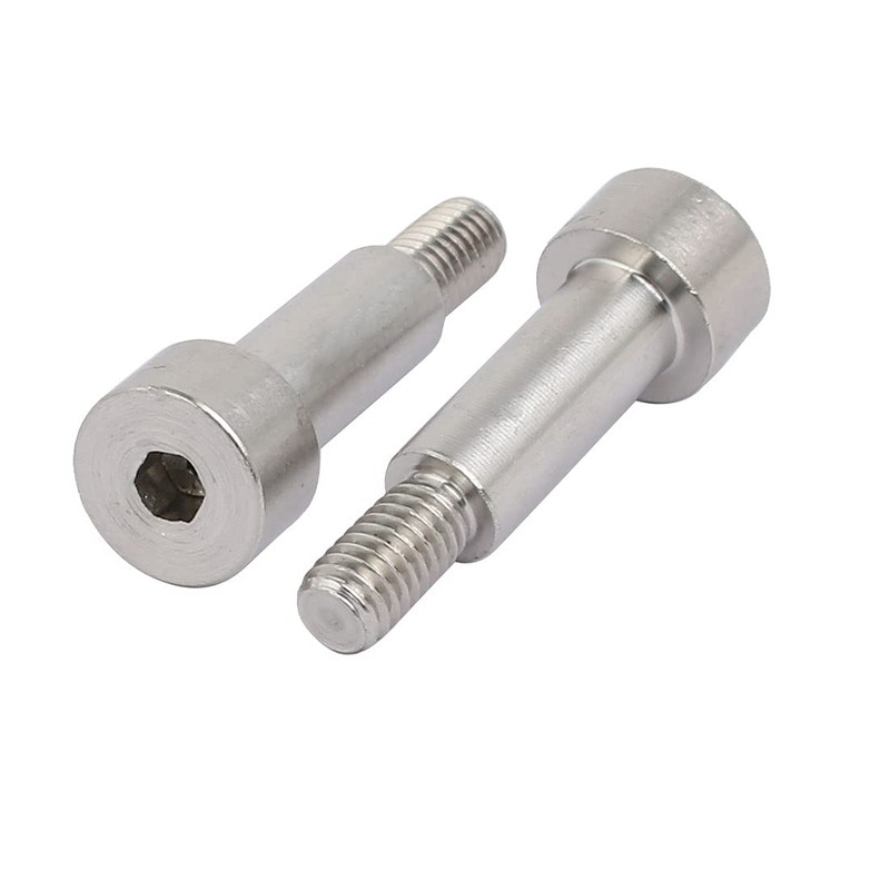 sourcing map M6 de 304 Stainless Steel Hexagonal Shoulder Bolts