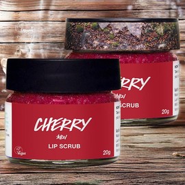 Lush skin trouble pore cleaning skin texture improvement lip scrub 2 cherries 20g / 러쉬 피부트러블 모공청소 피부결개선 립 스크럽 체리 2개 20g