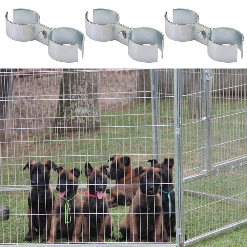 12 Packs 1 Inch Kennel Clamps, Saddle Clamps, dog kennel