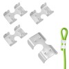 SATUY 1/2 Inch Double Rope Clips, Heavy Duty Zinc Plated