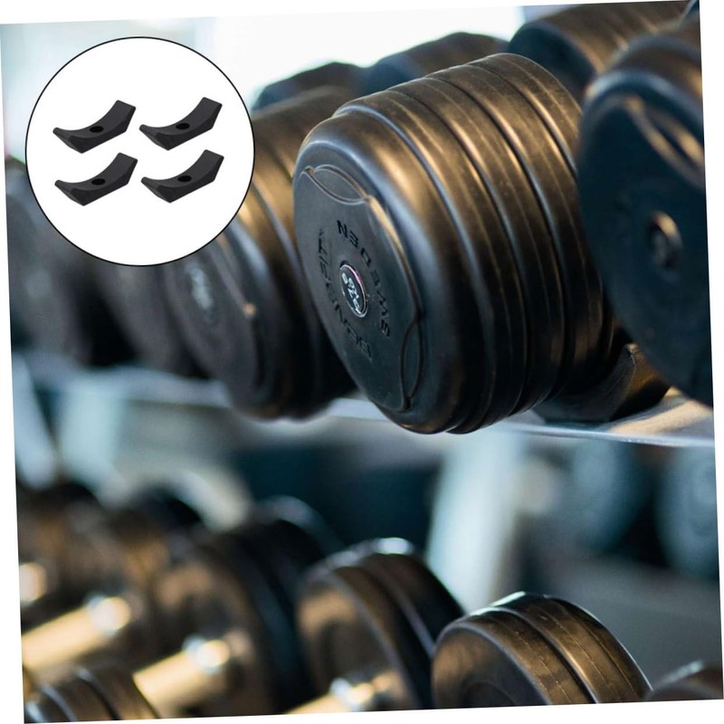 CAXUSD 4Pcs Dumbbell Saddles Durable Plastic Dumbbell Cradles for Replacement