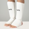 Blitz Elastic Shin & Instep Pads - White - Large