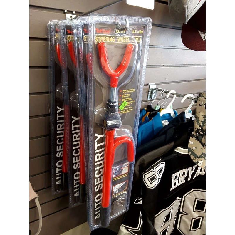 tuff bros Heavy Duty Steering Wheel Lock 2Keys Universal Car
