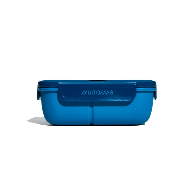 Muitomas, Lunchbox 1100 ml, Lunchbox mit Besteck und drei Innenfächern,