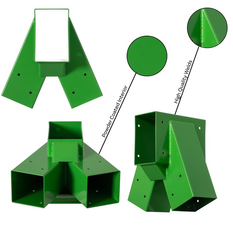 PLAYBERG Easy Installation A-Frame Middle Swing Set Brackets for Outdoor