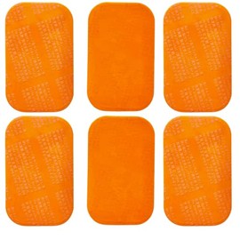 ems Gel Sheet, High Conductivity Gel Sheet, EMS Abdominal Belt Replacement Pad, Hypoallergenic, Set of 6 (1.5 x 2.5 inches (38 x 64 mm))