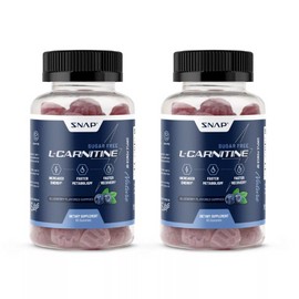 Sugar Free Natural Energy L Carnitine Gummy - Pre Workout, Recovery - 2 Pack