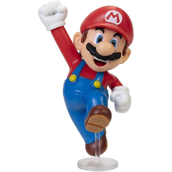 SUPER MARIO Action Figure 2.5 Inch Jumping Mario Collectible Toy