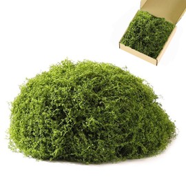 ZZBEARRQI 1.76 Oz Fake Moss for Indoor Plants, Faux Moss Decor for Art Landscape, Gardening DIY Projects (Dark Green)
