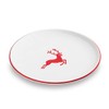 GMUNDNER KERAMIK Dinner Plate Diameter 25 cm Ruby Red Stag