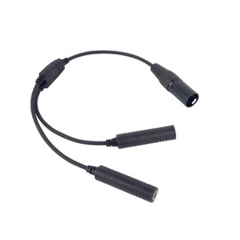 Pdflie Male Female GA Twin Plug to Airbus 5 Pin XLR Headset Adapter Connector Cable Compatible with Most Major Brand Pilot Airplane Headphones