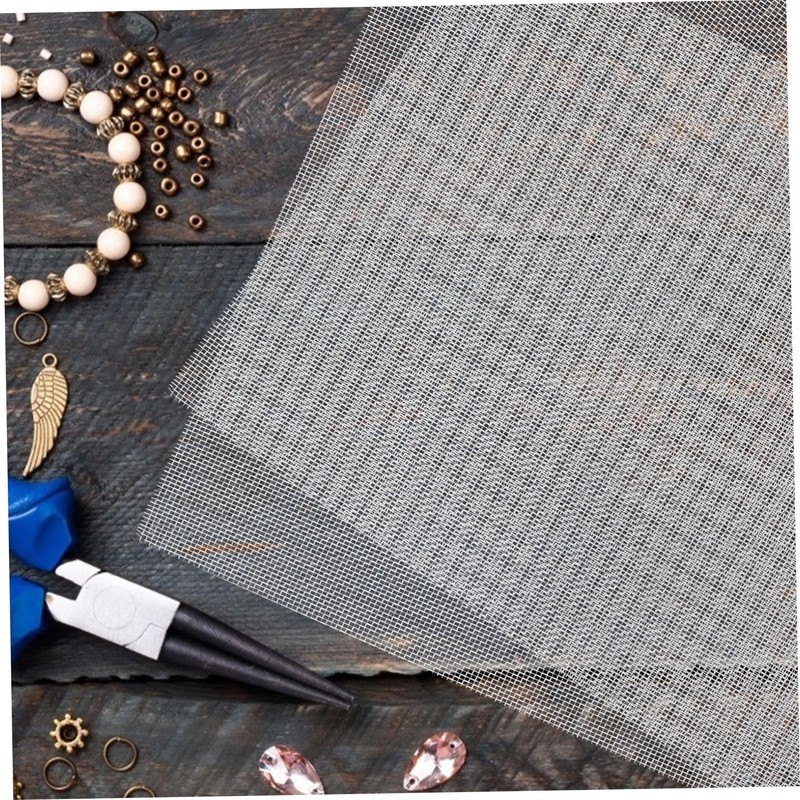 Kichvoe 6pcs Stainless Steel Mesh Screen Woven Vent Mesh for