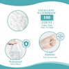 HENWUBEI 100pcs Disposable Shower Caps, Waterproof Clear Hair Bath Caps,