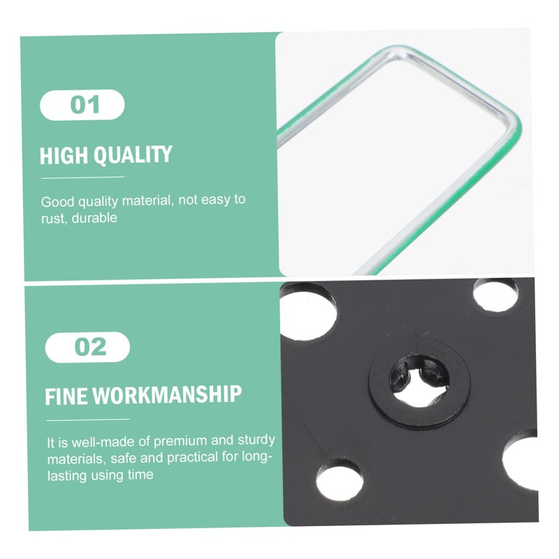 Levemolo 25 Sets U Shaped Ground Stakes with Gaskets for